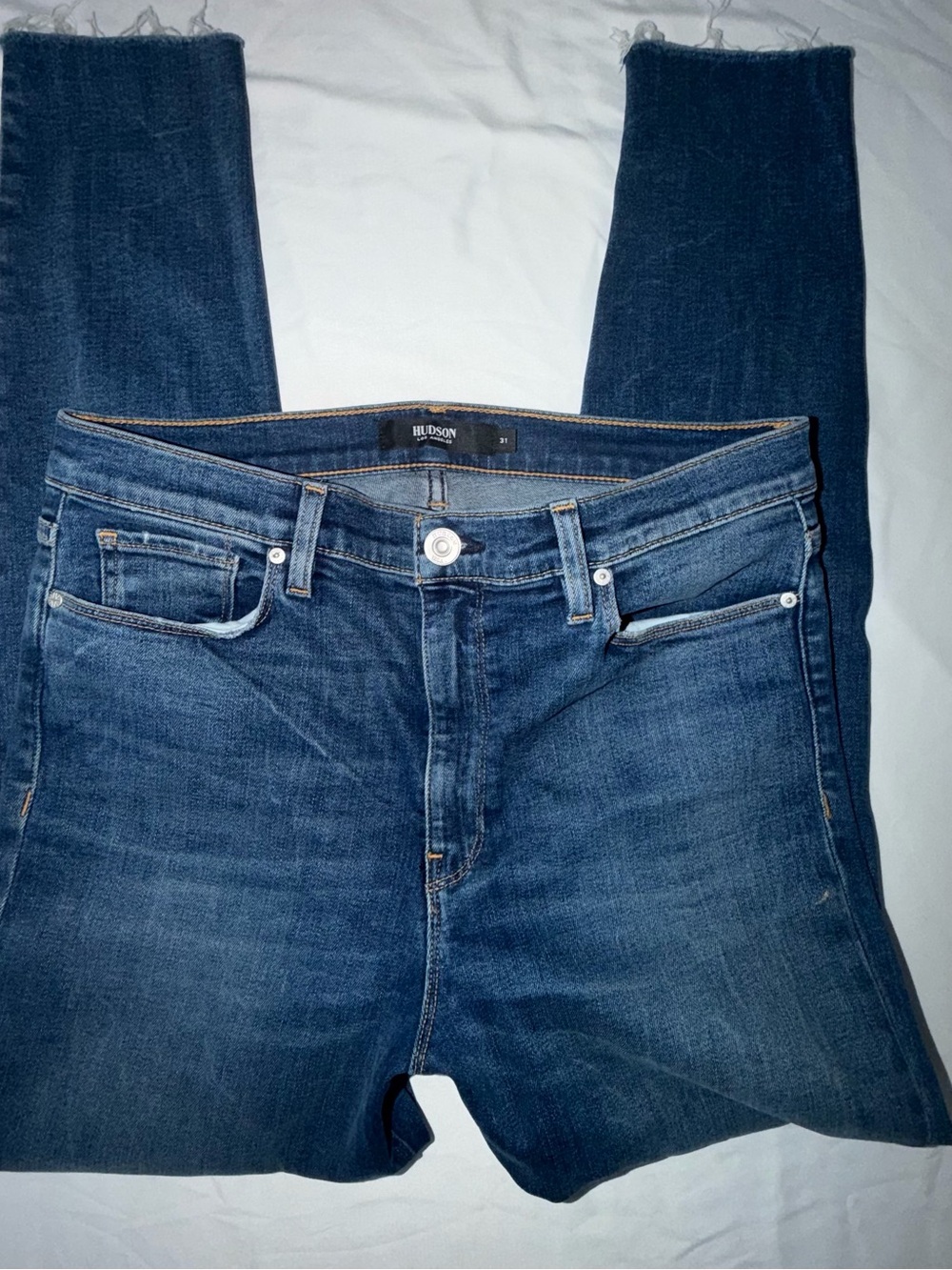 Hudson Jeans Women’s Dark Indigo Cropped Skinny Jeans